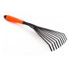 Garden Leaf Rake with Plastic Handle, Nine Teeth Grass Rake