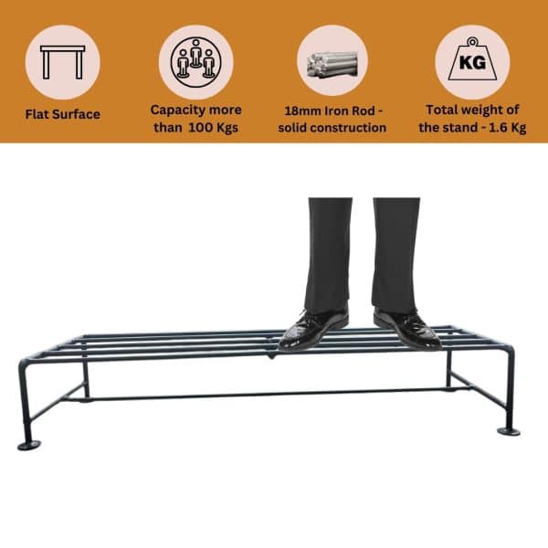 Single step metal stand