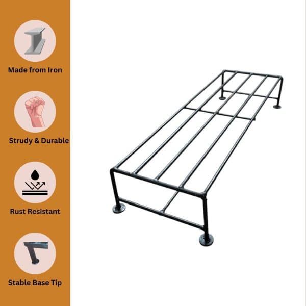 Single step metal stand