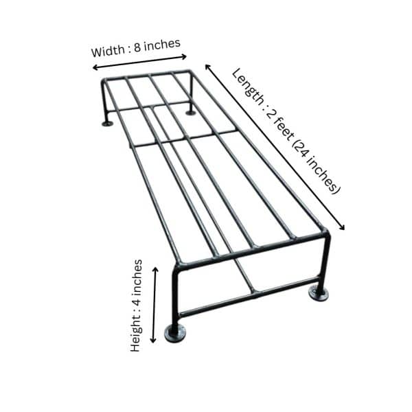 Single step metal stand