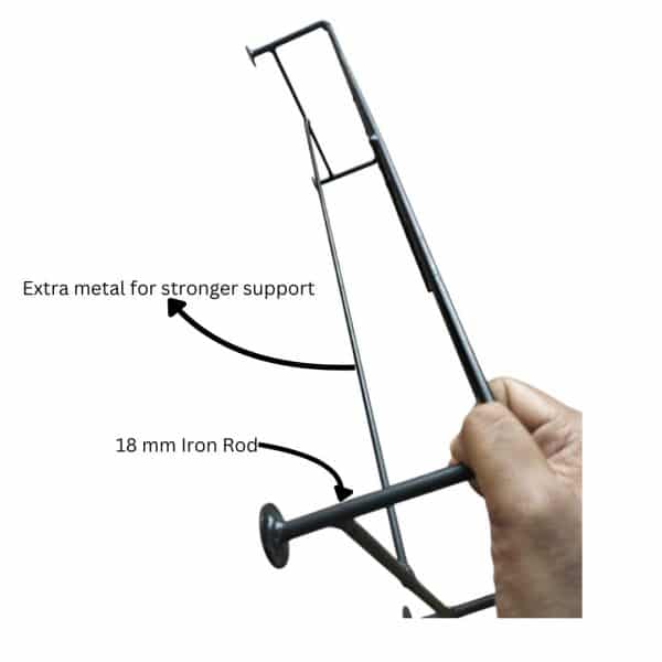 Single step metal stand