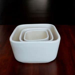 Glyph Square Ceramic bowl pot