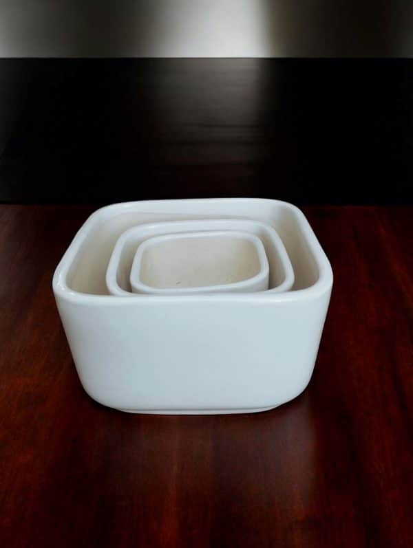 Glyph Square Ceramic bowl pot