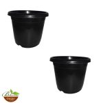 10 Inch Plastic Nursery Pot - Black Color