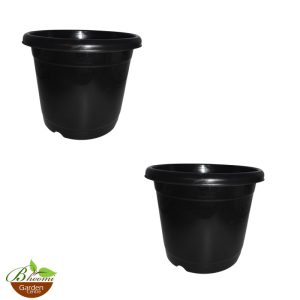 10 Inch Plastic Nursery Pot - Black Color