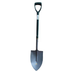Round Point Shovel with Plastic Handle