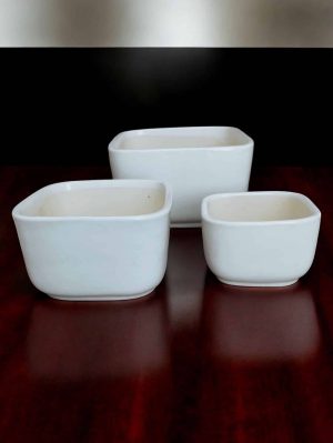 Glyph Square Ceramic bowl pot
